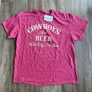 Cowboys and Beer Graphic Tee